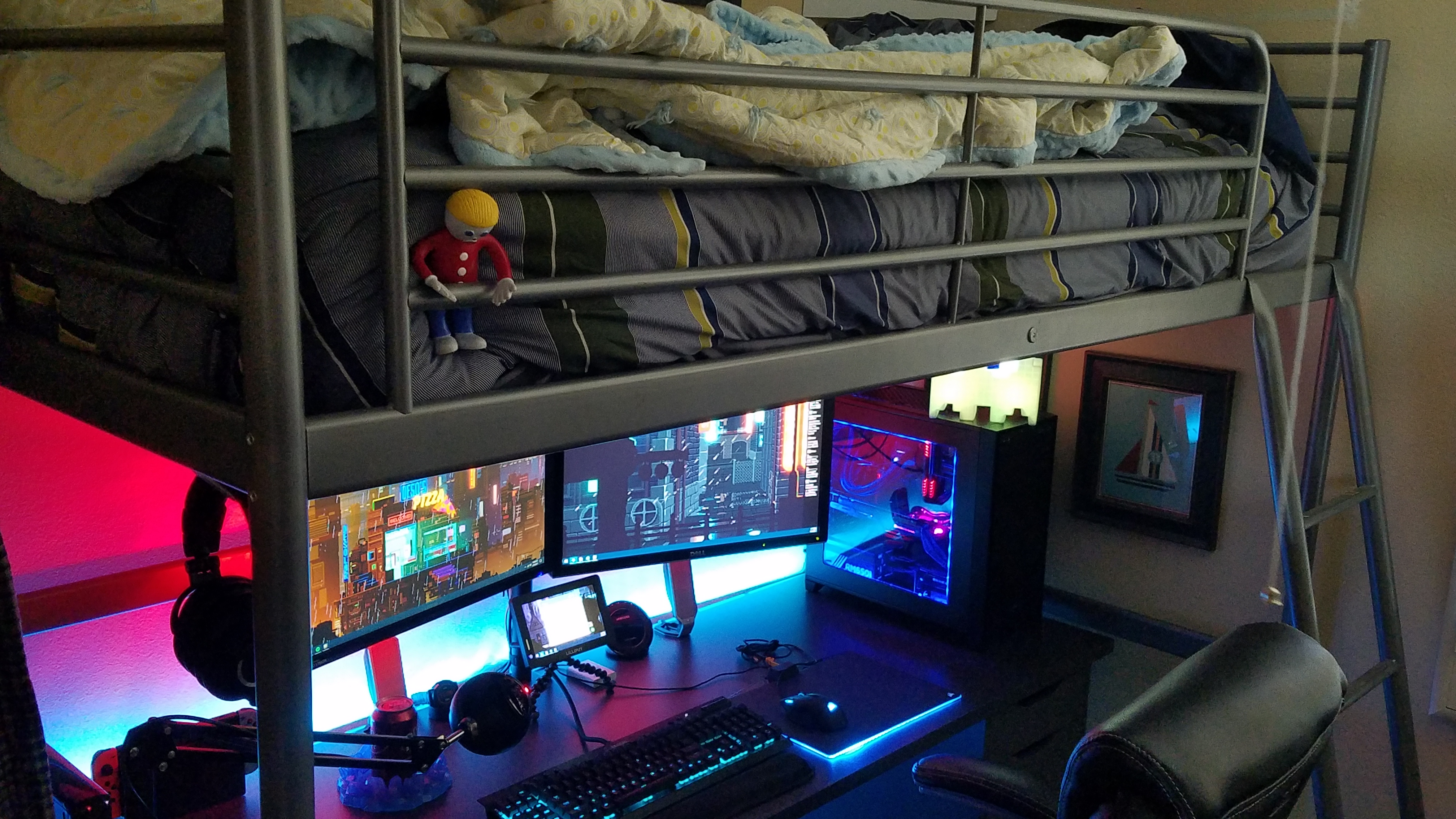 gaming loft bed